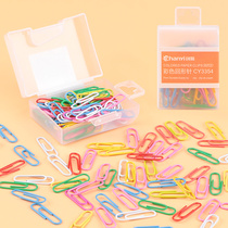 Chuangyi 5 boxed nickel-plated pushpins color paper clips I-shaped nails can be nailed wall metal pins creative photo wall cork board nails press nails photo painting office stationery binding supplies
