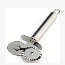 Baking utensils Double roller Pizza hob Lace wheel knife Cutter wheel knife All stainless steel