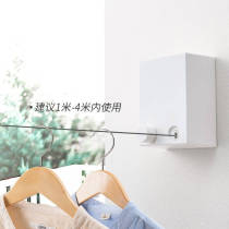 High magnetic (GAOCI) non-hole telescopic clothesline balcony outdoor multifunctional clothes bar invisible clothesline