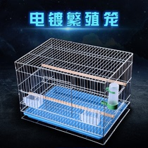 Birdcage Parrot bird cage starlings tiger skin peony breeding cage large electroplating flying cage