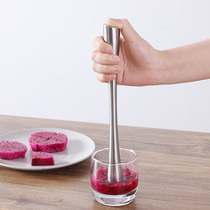 Crushed popsicle one-piece stainless steel fruit smashed lemon pressed juice artifact milk tea juice mixing special rolling hammer