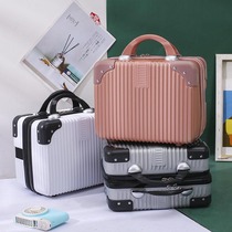 14 inch portable suitcase cosmetic bag female small light 16 password travel suitcase certificate mini storage box
