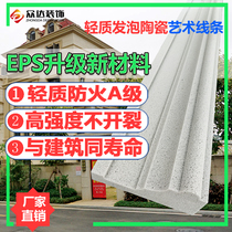 Foam ceramic eps exterior wall decoration line strip Villa components Liangto European GRC edge window cover frame Roman column