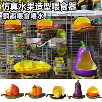 Tiger skin Xuanfeng parrot bird food box anti-spatter parrot automatic feeder anti-spatter bird feeding device feeder