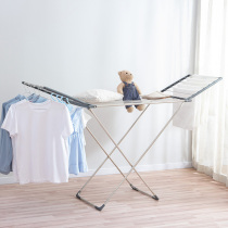 Ou Runzhe balcony folding floor stainless steel drying rack indoor baby clothes drying rack drying rack