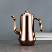 Stainless steel bubble teapot commercial large capacity teapot restaurant Tea Kettle hotel kettle hotel flower teapot thickened