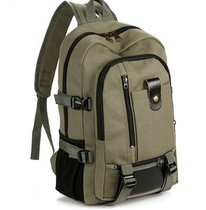 (Wear-resistant canvas) large-capacity backpack travel backpack fashion fashionable men and women college students schoolbag