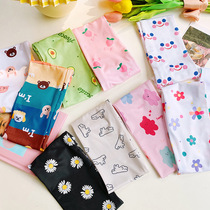 Summer sleeve girl Ice Silk sunscreen sleeve flower arm anti-ultraviolet hand sleeve mesh Red printing ice sleeve arm protection tide