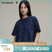 618 pre-sale broadcast 2020 summer new style bottom drawcord art hand-painted short sleeve skin friendly T-shirt bdm2yd231