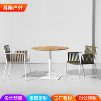 Outdoor Casual Dining Table And Chairs Coffee Restaurant Bar Sweet Milk Tea Shop Outdoor Table And Chairs Combined Rattan Chair Suit Open Air