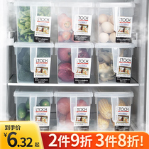 Home refrigerator storage box fresh-keeping box food-grade kitchen vegetable loaded vegetables refrigerated and frozen special finishing artifact