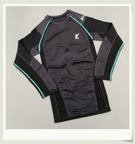 Original single-tailed womens quick-drying long-sleeved jacket outdoor sports moisture wicking breathable thick tight-fitting clothes