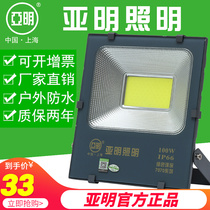 Shanghai Yamin Lighting Led Spotlight 7070 Outdoor waterproof ultra-bright floodlight plant spotlight 200W400W