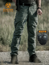Archons new tactical pants mens special forces outdoor elastic military fans waterproof and wear-resistant combat trousers built-in protective gear