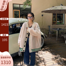 Dearhua xiaohuajia, imported from Holland, fur in one silhouette, thin fur cardigan coat Q159