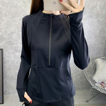 Large size quick-drying clothes women Spring and Autumn Tide outdoor fitness yoga high elasticity exercise morning running long sleeve t loose coat