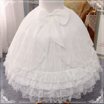 Flower wedding skirt support wedding dress lace super fluffy violent support fish bone support Lolita long Lolita lo skirt extended petticoat