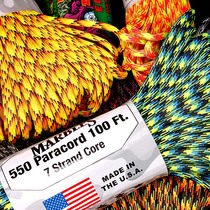 American original imported ATW 3rd generation 7 Core umbrella rope Safety rope 550 Military gauge Paracord knife rope tail rope