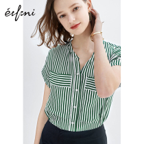 New Korean style striped shirt women's 1194320451q