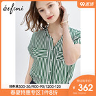 New Korean style striped shirt women's 1194320451q