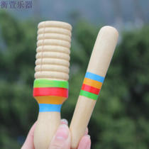 Foreign trade original single thread small single ring percussion instrument single sound tube frog drum toy instrument childrens interest