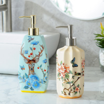 Large-capacity ceramic laundry detergent bottle hand sanitizer bottle shower gel bottle shampoo bottle Chinese pressing liquid bottle