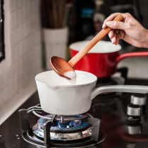 Shuke enamel enamel small milk pot Household single handle baby food supplement pot Noodle soup pot Gas induction cooker special