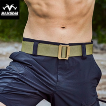 MAXGEAR Rattlesnake K1 Tactical Belt Mens military fans Outdoor Tactical Black Hawk Nylon Belt