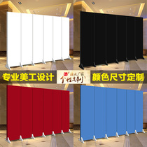 Black white blue pink live anchor background screen partition wall simple modern solid color monochrome screen