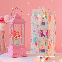 Music box mermaid princess birthday gift decoration ornaments Dream Crystal ball wind lamp music box to send girls