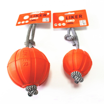 Ukraine imports LIKER to guest toy ball dog safety and bite ball rubber floating water interactive toy training dog