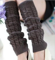 Autumn and winter new womens Korean knitted socks pile leg set heaps heaps heaps knee pads