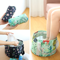 Travel foldable portable water basin tourist supplies non essential artifact foot wash foot bubble bucket basin bag bucket
