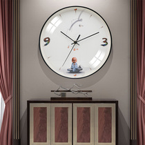 Polaris new Chinese radio clock metal home clock living room wall clock bedroom decoration clock mute punctual new product