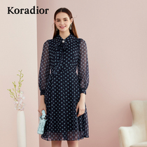 Anchor live broadcast group plan Ke Lai Dier 2020 Korean temperament polka dot dress