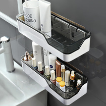 Toilet rack-free suction cup wall-mounted sink sink wall bathroom storage shelf toilet washstand