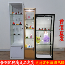 Hand-made display cabinet Glass display cabinet Transparent prize gift cosmetics cabinet Small household model LEGO display cabinet