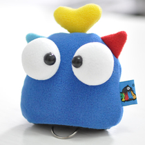 PLUMO Pillom Draw Rope Pull-out Key Bag Fabric Cute Cartoon Han Creative Woman Gift Aney Blueberry