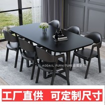 1 8 m bar table and chairs long table minimalist modern small meeting lounge training table small talk single reception office