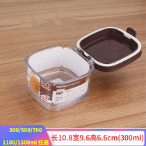 Small mini portable snack can food storage bomb cover sealing ring flap transparent plastic fresh dry goods grain