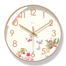 6254 wall clock living room clock simple Nordic fashion home clock Wall watch automatic timing radio clock