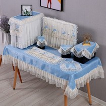 Don't take lace computer dust cover when starting up. Desktop computer cover computer tablecloth can be used in summer winter autumn and spring.