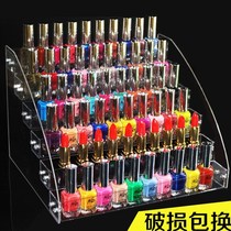Plaid shop nail art lipstick nail polish display stand Floor-to-ceiling product cabinet shelf rack glue on the wall