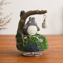 Totoro Sky City Childrens Music Box Music Box diy Wooden Spinning Creative Send Girls Birthday Gift