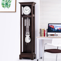 European-style floor clock Living room clock German Hemler big table clock pendulum clock Retro solid wood mechanical clock HG628