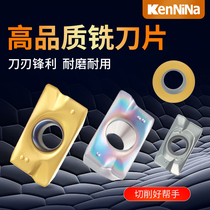 KenNiNa Numerical Control Blade APMT1604 alloy blade R5R6R0 8 knife grain stainless steel milling cutter sheet 1135