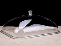 PC rectangular food cover dust cover restaurant fresh cover snack cover cooked food cover large transparent food cover