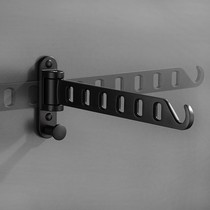 Invisible drying rack wall-mounted folding toilet rack-free window telescopic artifact No balcony Hotel