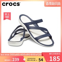 Crocs women's shoes fashion beach sandals karoochi breathable comfortable soft sole casual shoes 203998