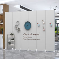 Screen partition living room folding mobile Nordic bedroom blocking home beauty salon office double-sided custom folding screen